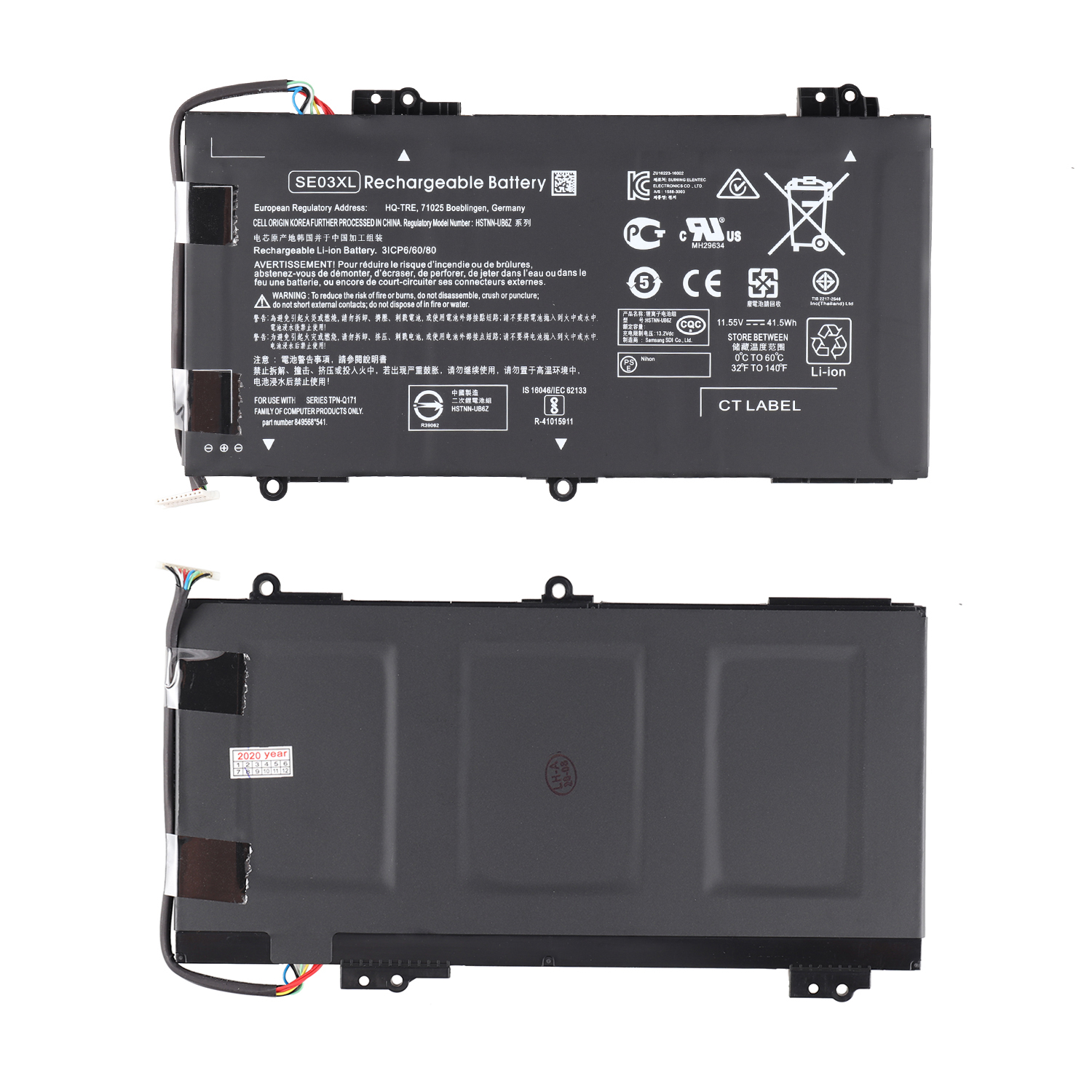 SE03XL 11.55V 41.5W Original Laptop Battery For HP Pavilion 14-al000 14-AL100 14-AL124TX