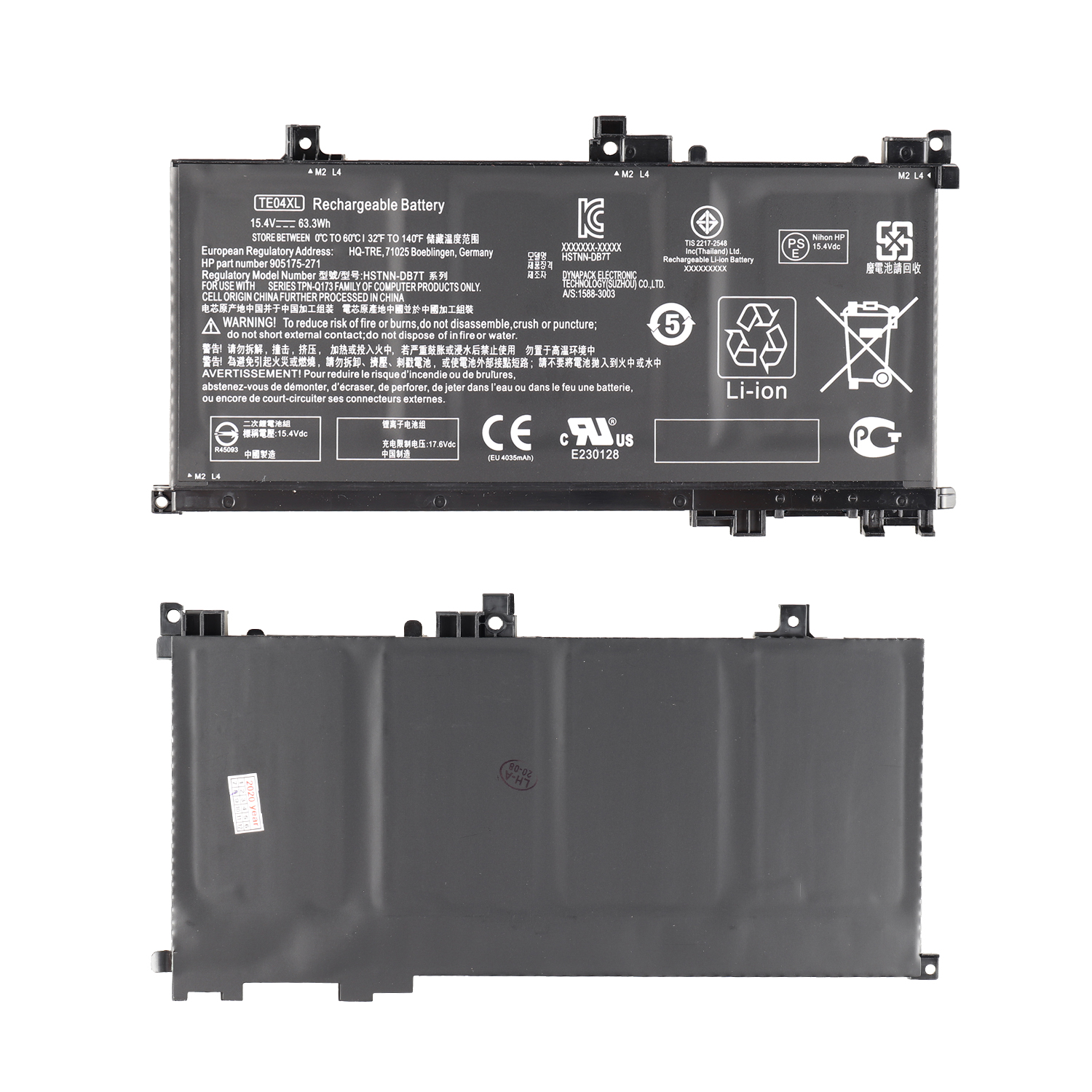 Battery lithium ion TE04XL 15.4V 63.3W Original Laptop Battery For HP Omen 15-AX200 Series Omen